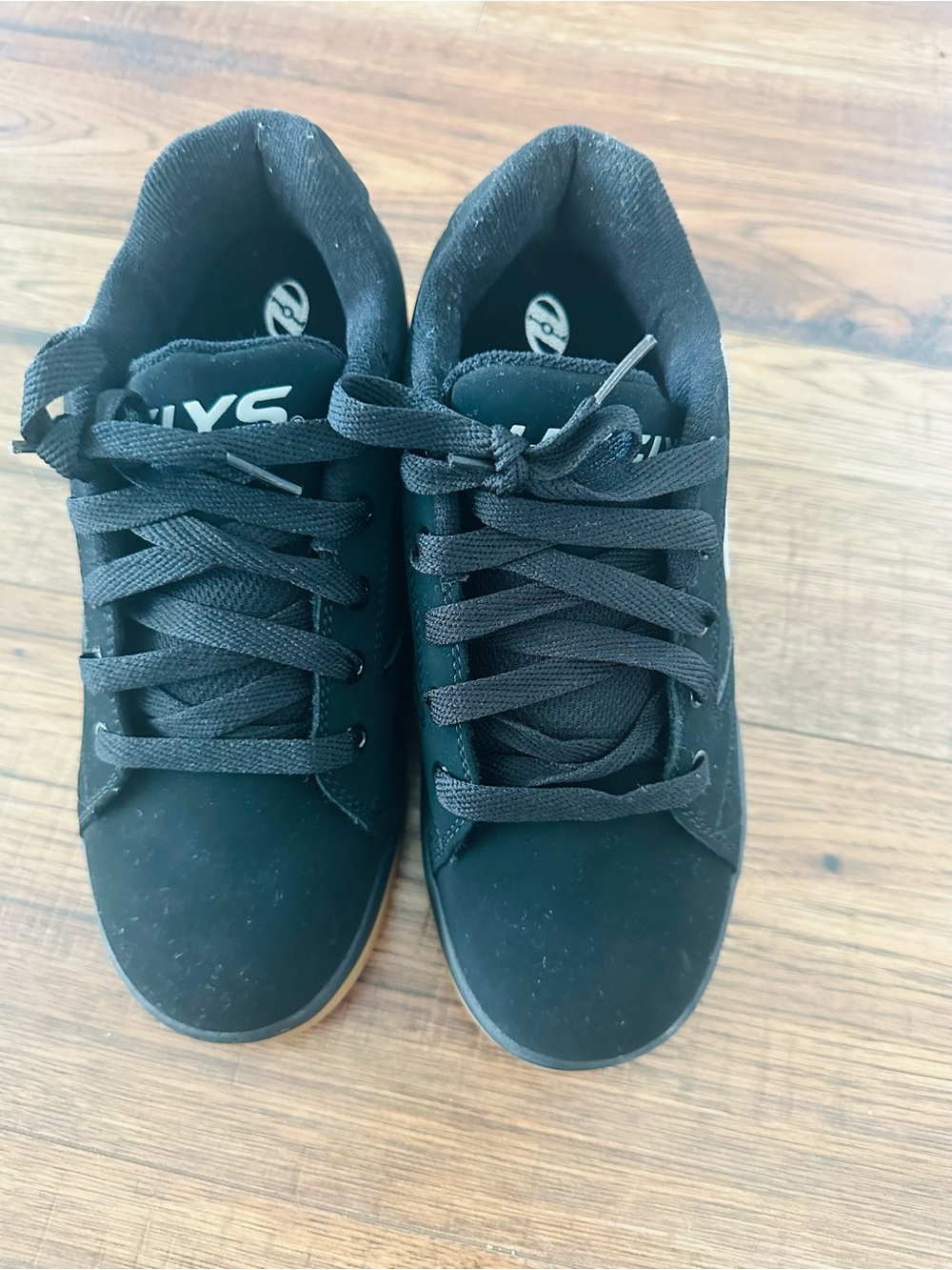 Heelys Kids Black Sneakers with Gum Soles